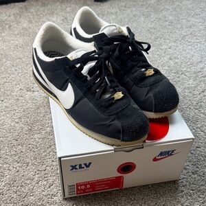 Nike Black and White Cortez Shoes
